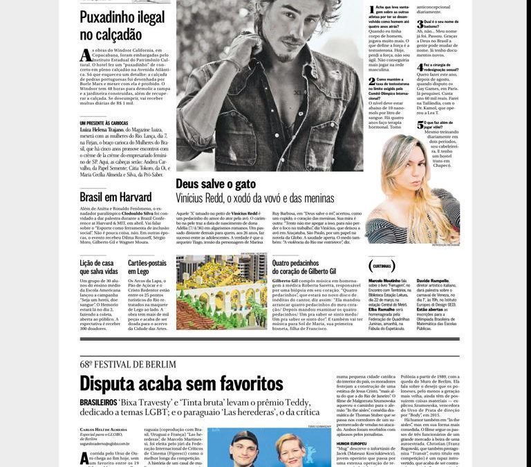 Clodoaldo Silva na Coluna Gente Boa (O Globo – 24/02)